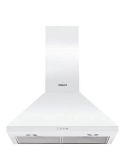 Hotpoint Phpc64Famw 60Cm Chimney Cooker Hood - White Hotpoint Phpc64Famw 60Cm Chimney Cooker Hood - White